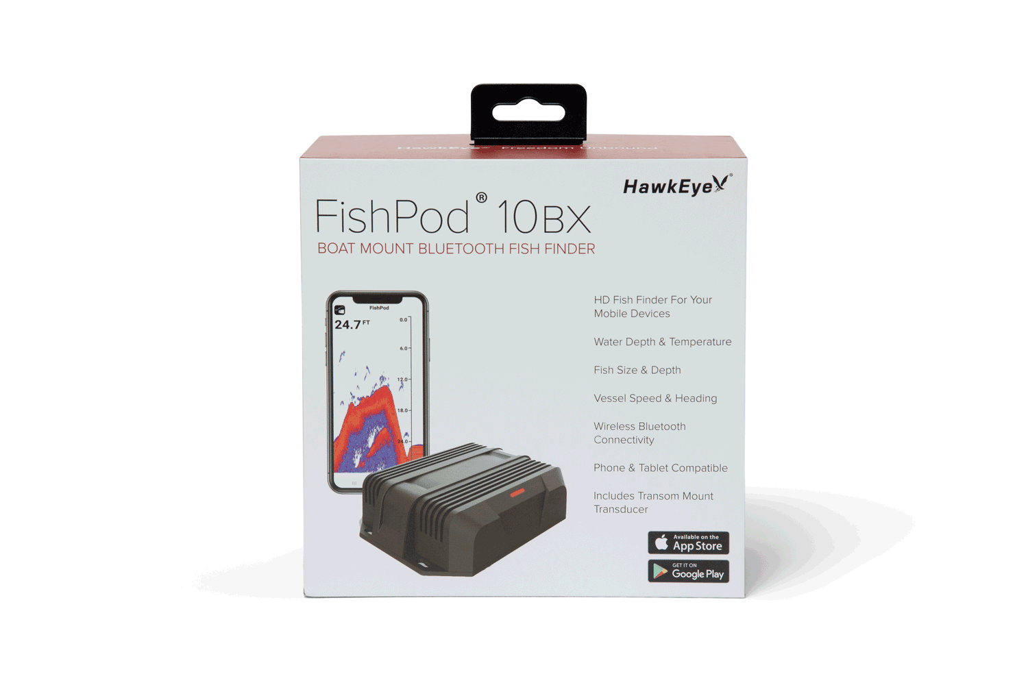 FishPod® 10BX Boat Mount BlueTooth Fish Finder