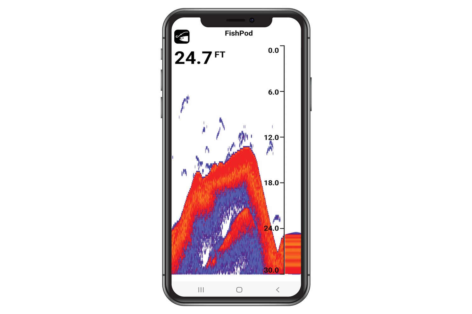 FishPod® 10BX Boat Mount BlueTooth Fish Finder
