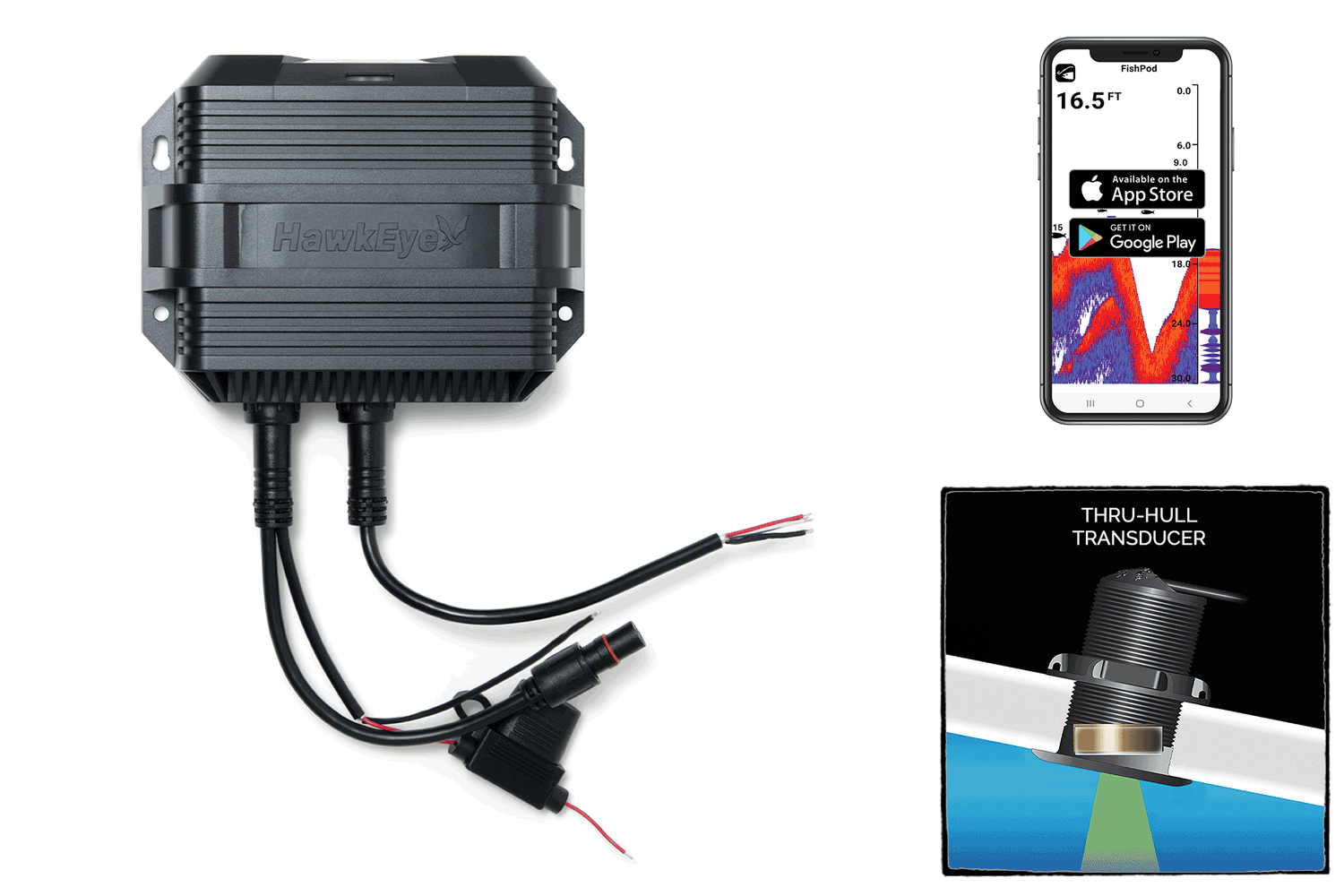 FishPod® 10BX Boat Mount BlueTooth Fish Finder