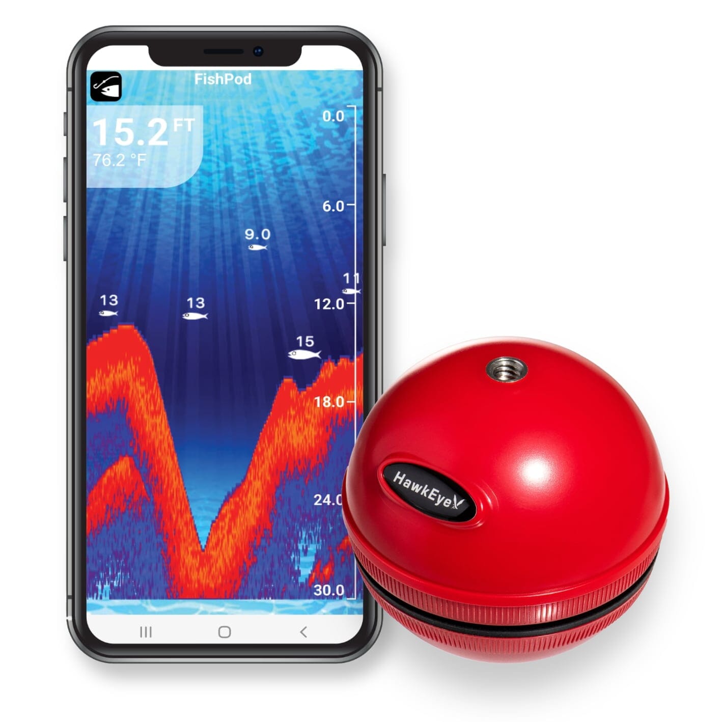 Sonar Fish Finder Depth Hand‑Held Portable Depth Finder Alarm Sensor  Detector Fishing Accessory : : Electronics