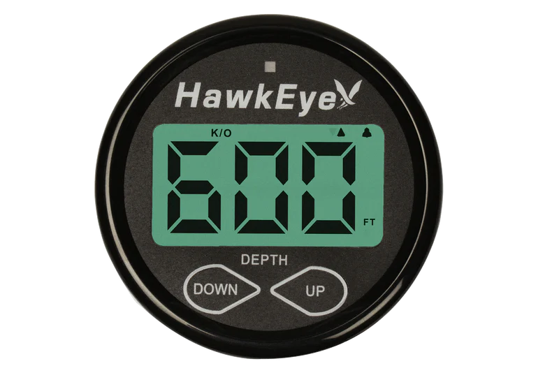 Hawkeye DT1B Softglow LCD Boat Mount Depth Sounder - Black/White