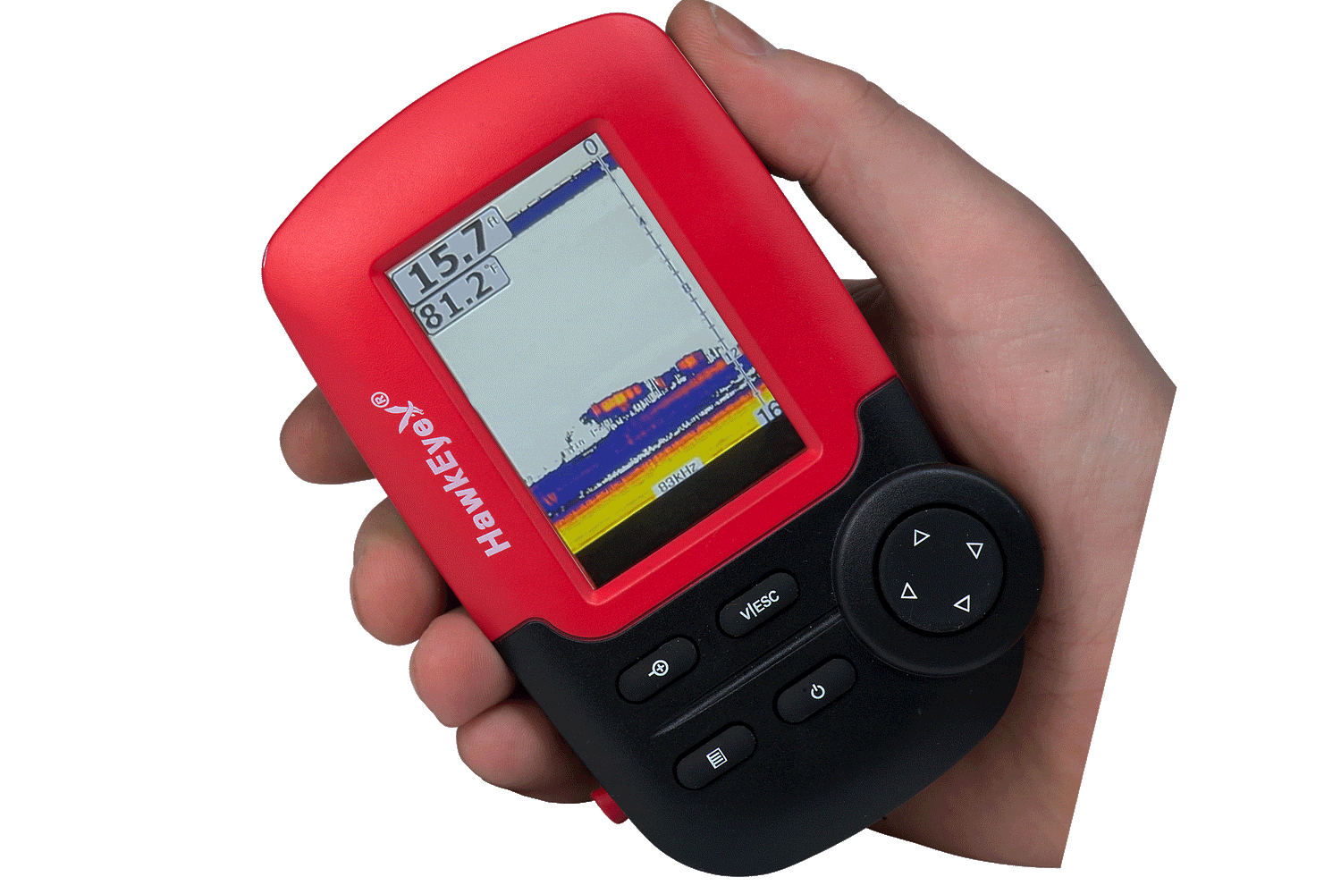 Hawkeye FishTrax 1C Handheld Fish Finder W-Hd Color VirtuView Display