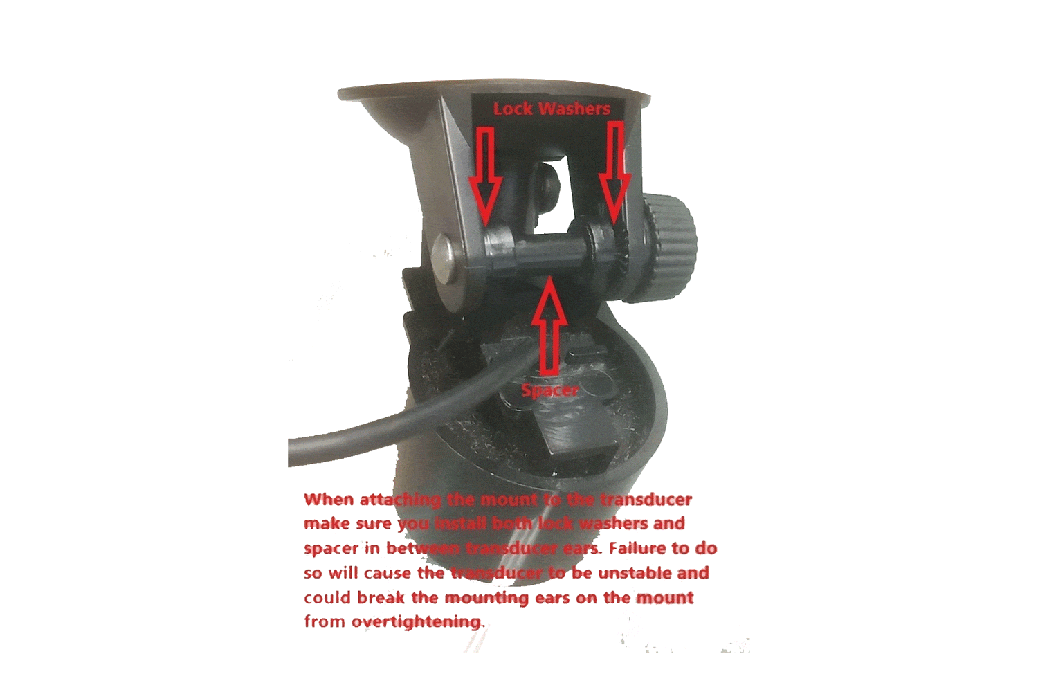 FishTrax Suction Cup Transducer Mount